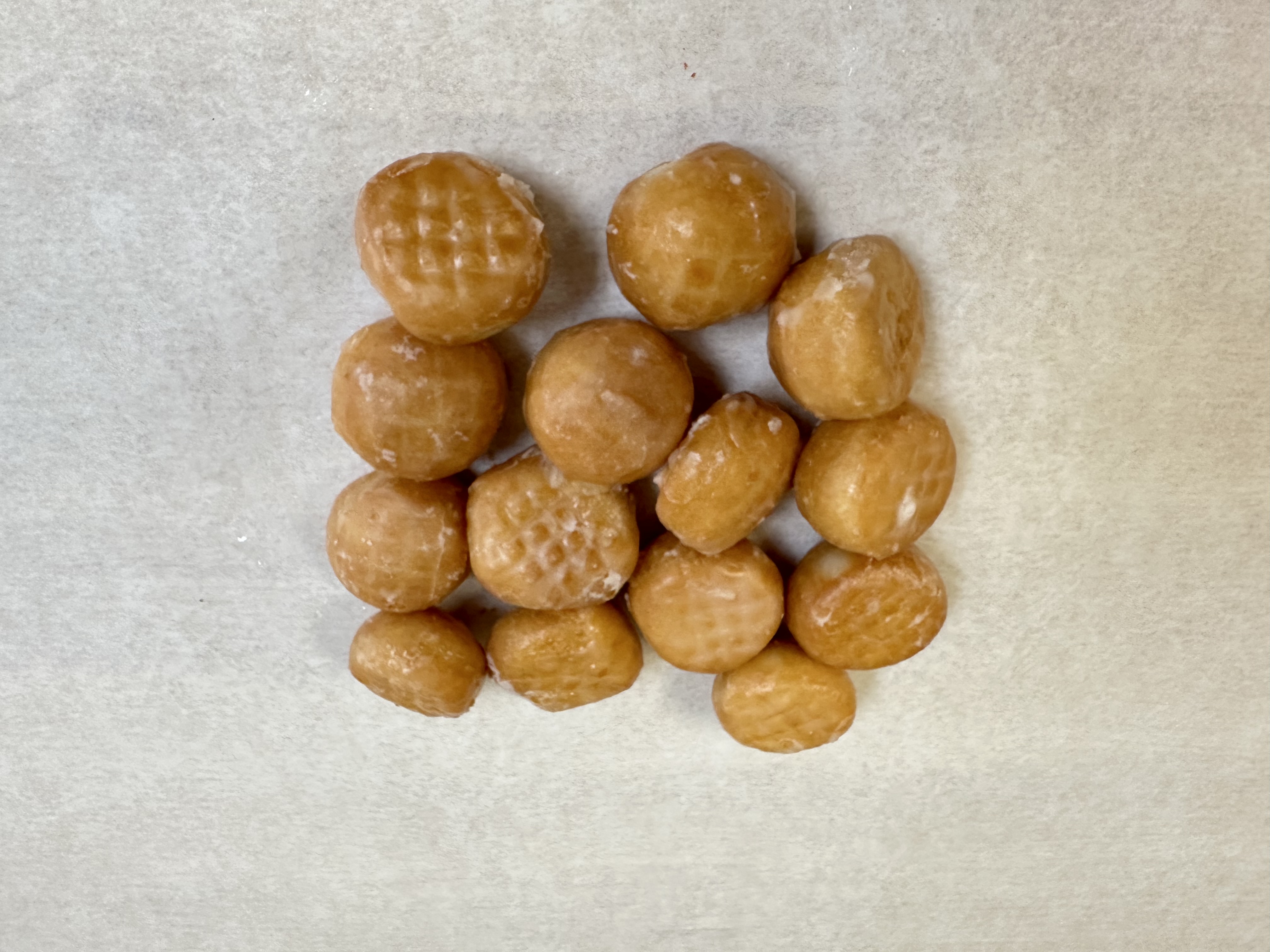 Sweet glazed donut holes